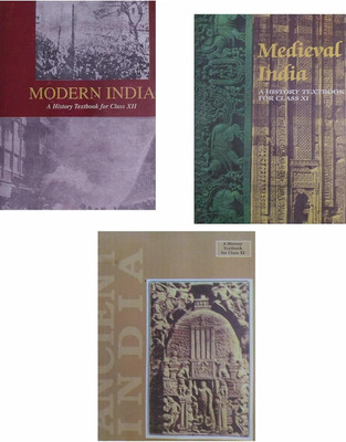 3 OLD NCERT HISTORY BOOKS (1) Ancient India- RS Sharma (Class-11) (2) Medieval India - Satish Chandra (Class-11) (3) Modern India - Bipin Chandra (Class-12)(Hardcover, Hindi, Bipin Chandra)