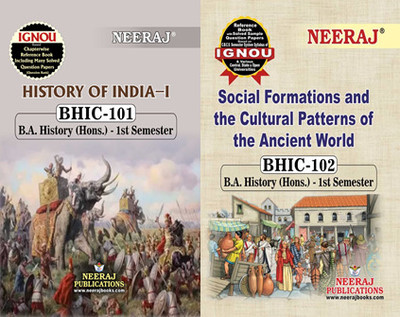 BHIC-101 History Of India-I BHIC-102 Social Formations And Cultural Patterns Of The Ancient World(Paperback, Neeraj Expert Team)