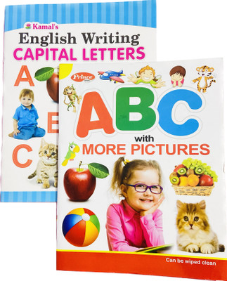 STARBUK Set Of 2 English Reading & Writing Books For Kids | Colorful Picture Book | Learn & Write English Alphabet For Children(Paperback, STARBUK)