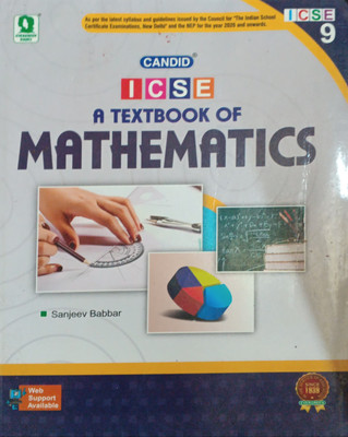Candid ICSE A Textbook Of Mathematics Class 9(Pepper back, Sanjeev babbar)