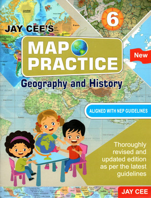 Jay Cee's New Map Practice Geography And History - 6(Paperback, JAGDISH CHANDRA GOYAL)