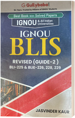 Gullybaba Ignou B.lib Guide-2 (Bli-225 & Blie-226,227,229) In English Medium Paperback [ Abh ](Paperback, IGNOU BOOK)