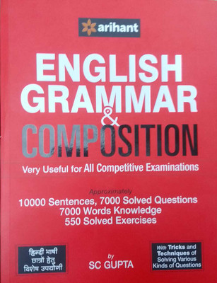 SC Gupta English Grammar & Composition With Free Sticky Book Cover By Arihant Publication(Paperback, Hindi, SC Gupta)