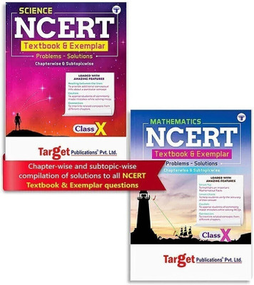 CBSE Class 10 Science & Mathematics � NCERT Textbook & Exemplar Solutions (Exam 2026) | Chapterwise & Subtopicwise Segregation | Practice Problems With Solutions | 2 Books(Paperback, Content Team at Target Publications)