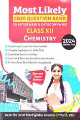 Most Likely Cbse Question Bank Chapterwise & Categorywise Class - 12 Chemistry 2024 Examination(Paperback, EXPERT TEAM)