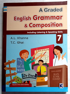 A Graded English Grammar & Composition Class-7(Old Like New Book)(Paperback, A. L. Khanna)