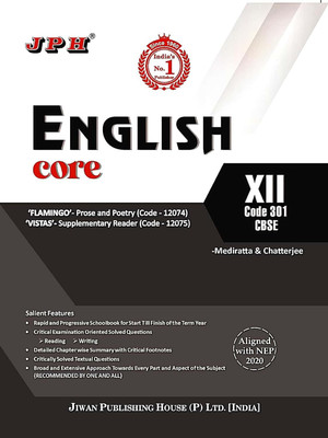 JPH CBSE Class 12 English Core Guide Based On NEP CBSE Syllabus(Paperback, Mediratta & Chatterjee, Shree U R Mediratta)
