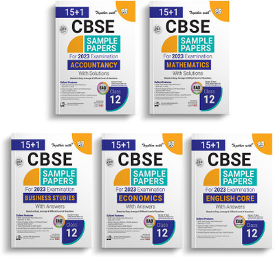 Together With CBSE Sample Papers Class 12 Accountancy, Mathematics,Business Studies,Economics, English Core ( EAD ) 2023 Board Exam (Based On Latest Exam Pattern 2022-23)(Paperback, Rachna Sagar) Together With CBSE Sample Papers Class 12 Accountancy, Mathematics,Business Studies,Economics, English Core ( EAD ) 2023 Board Exam (Based On Latest Exam Pattern 2022-23)(Paperback, Rachna Sagar)