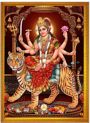Stuthi Arts Durga Maa Photo Frame Religious Frame