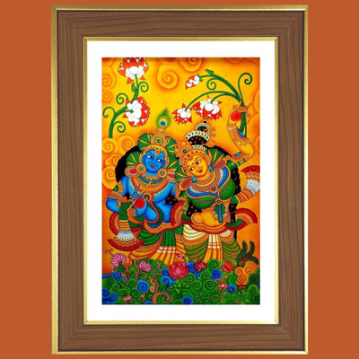 HitechMart Radha Krishna Design Photo Frame 16x20 Inches Religious Frame