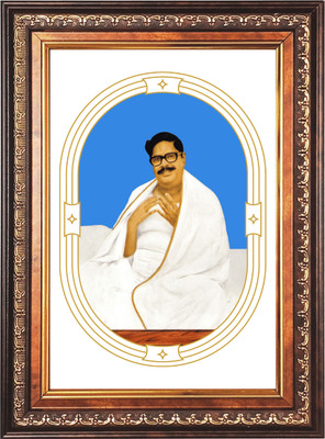 HitechMart Sri Baroda Color Photo frame 16x20 Inch Religious Frame