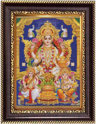HitechMart Sri Radha Krishna Photoframe 6.7x8.7 inches Religious Frame