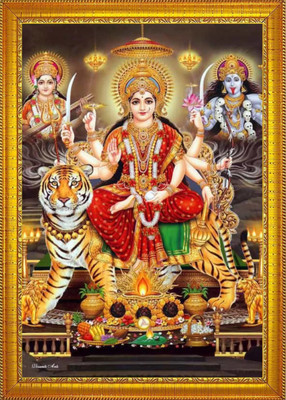 Darsh Craft Durga Mata/Durga Devi/Ambey/Kali Mata Religious Frame