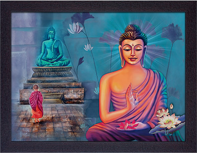 Masstone Lord Buddha Meditating Religious Frame