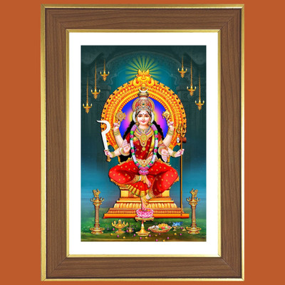 HitechMart Goddess Durga Photo Frame 10x14 Inches Religious Frame