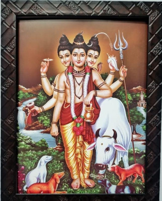 VGS MARKETINGS Lord Guru Dattatreya Swamy Gurudatta Dattaguru Religious Frame
