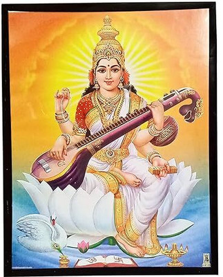 POOJA GHAR Devi Saraswati Religious Frame