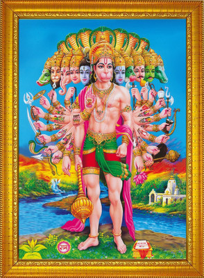 FRIZZY ARTS Hanuman ji Religious Frame