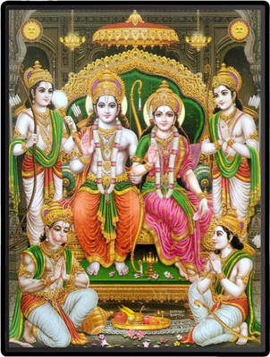 HitechMart Ram Darbar Laminated Photo Religious Frame