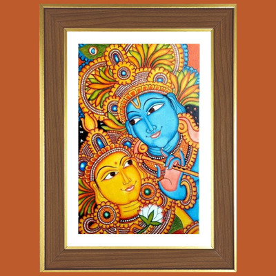 HitechMart Radha krishna art Photo Frame 18x22 Inches Religious Frame