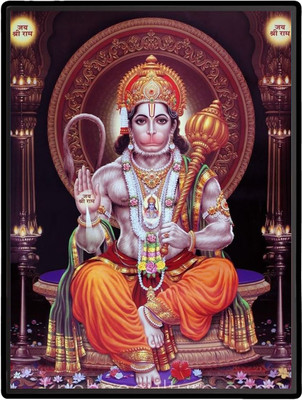 HitechMart Hanuman Laminated Photo Religious Frame