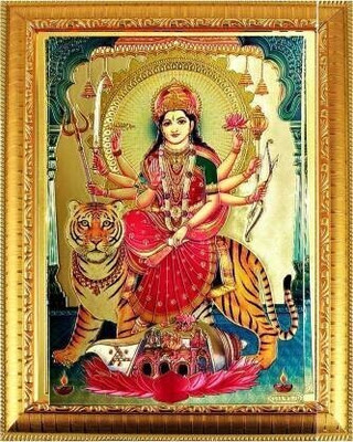 Stuthi Arts DURGA MATA Religious Frame