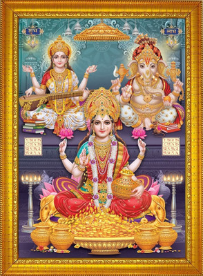 shivang craft Laxmi ji Religious Frame