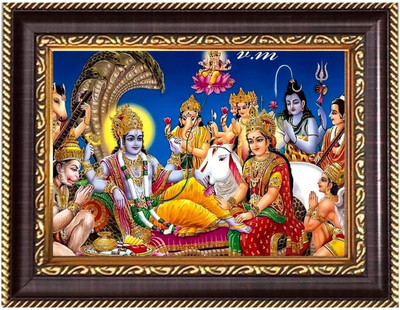 HitechMart Sri Maa KaliPhotoframe 8.7x10.7 inches - Religious Desk And Wall Art Religious Frame