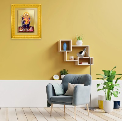 DIVINITI Vishwakarma Gold Plated Wall Photo Frame,DG Frame 022 Size 4 Religious Frame