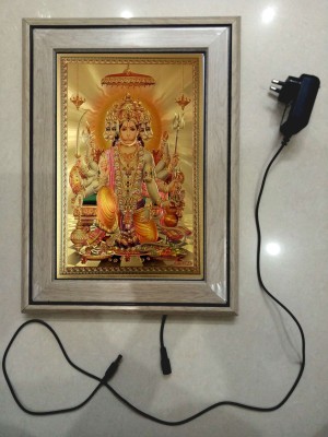 ANSHUL INTERNET , GOLDEN HANUMAN JI , LED Religious Frame