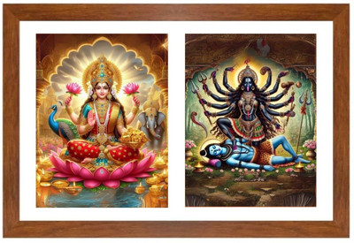 HitechMart Goddess lakshmi and kali Photo Frame Religious Frame