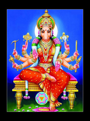 Sunframing Varahi Amman devi ji photo frame with laminated sheet . size [ 5x7 inch ] Religious Frame