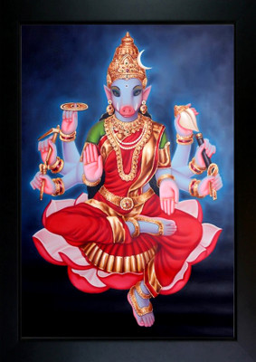 VJ ENTERPRISES Varahi Amman Photo Frame Religious Frame SIZE (9 * 11 INCH) Religious Frame
