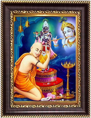 HitechMart Sri Boro MaaPhotoframe 12.7x14.7 inches - Religious Desk And Wall Art Religious Frame