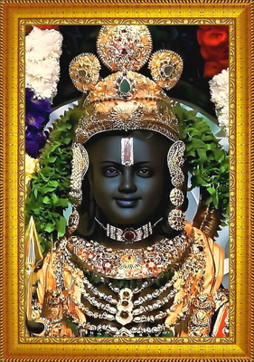 VJ ENTERPRISES Ram Lala Ayodhya Dham Religious Frame