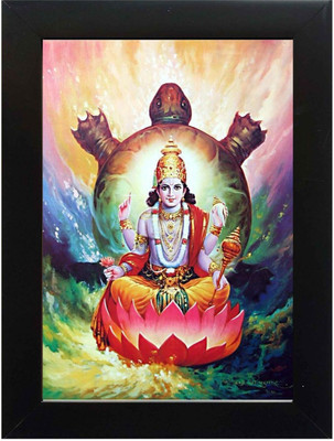PY Creation Lord Vishnu Religious Frame