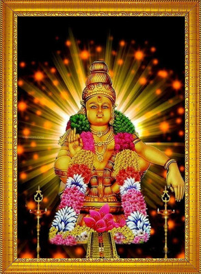 Stuthi Arts Lord Ayyappa swamy photo frame Religious Frame