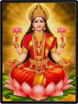 HitechMart Lakshmi Laminated Photo Religious Frame