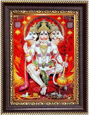 HitechMart Sri GaneshjiPhotoframe 12.7x14.7 inches - Religious Desk And Wall Art Religious Frame