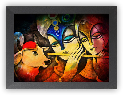 DECORPRINT DESIGN Radha krishna / krishna / gopala / kanhaiya/ banke bihari Religious Frame