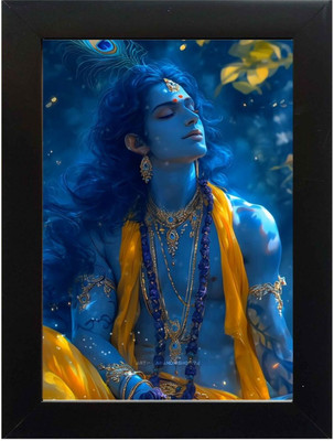 PY Creation Lord Krishna Religious Frame