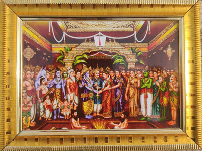 VJ ENTERPRISES Balaji Kalyanam Religious Frame