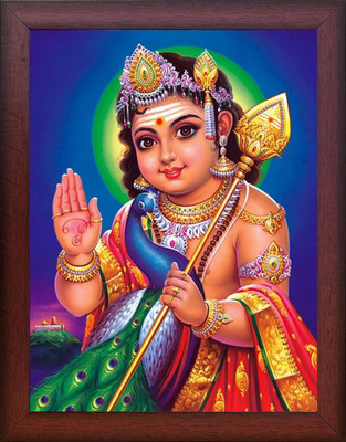 FRAMTASTIC Lord Bala Murugan Photo Frame Religious Frame