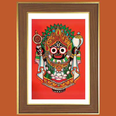 HitechMart God Jagannath Photo Frame 14x18 Inches Religious Frame