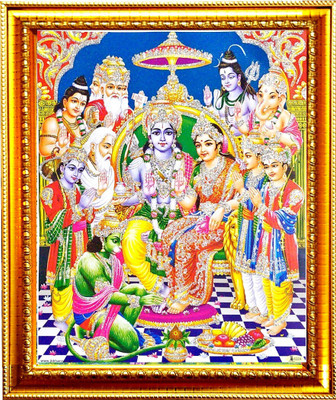 SUNINOW Ram darbar Religious Frame
