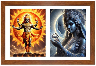 HitechMart Surya and Chhaya Photo Frame Religious Frame
