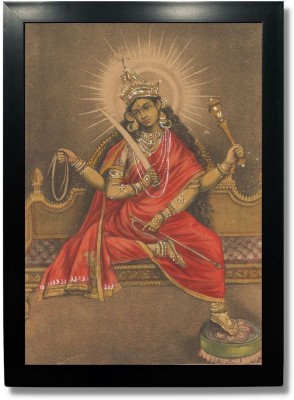 Kagaz Kala Goddess Matangi Religious Frame