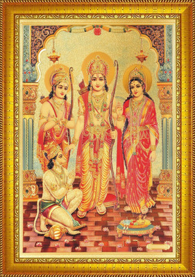 VJ ENTERPRISES Laxmi Ganesh Saraswati Religious Frame