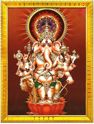 Zig Zag Lord Ganesha Ganpati Ji Drishti Nazar Religious Frame