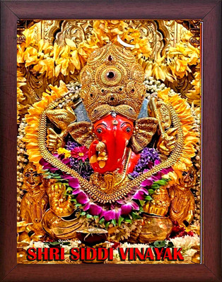 VJ ENTERPRISES Shree Siddhivinayak Ganapati Large Photo frame Religious Frame